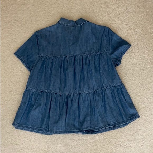 ⭐️Madewell Denim Seamed Button-Down Shirt - Picture 2 of 6